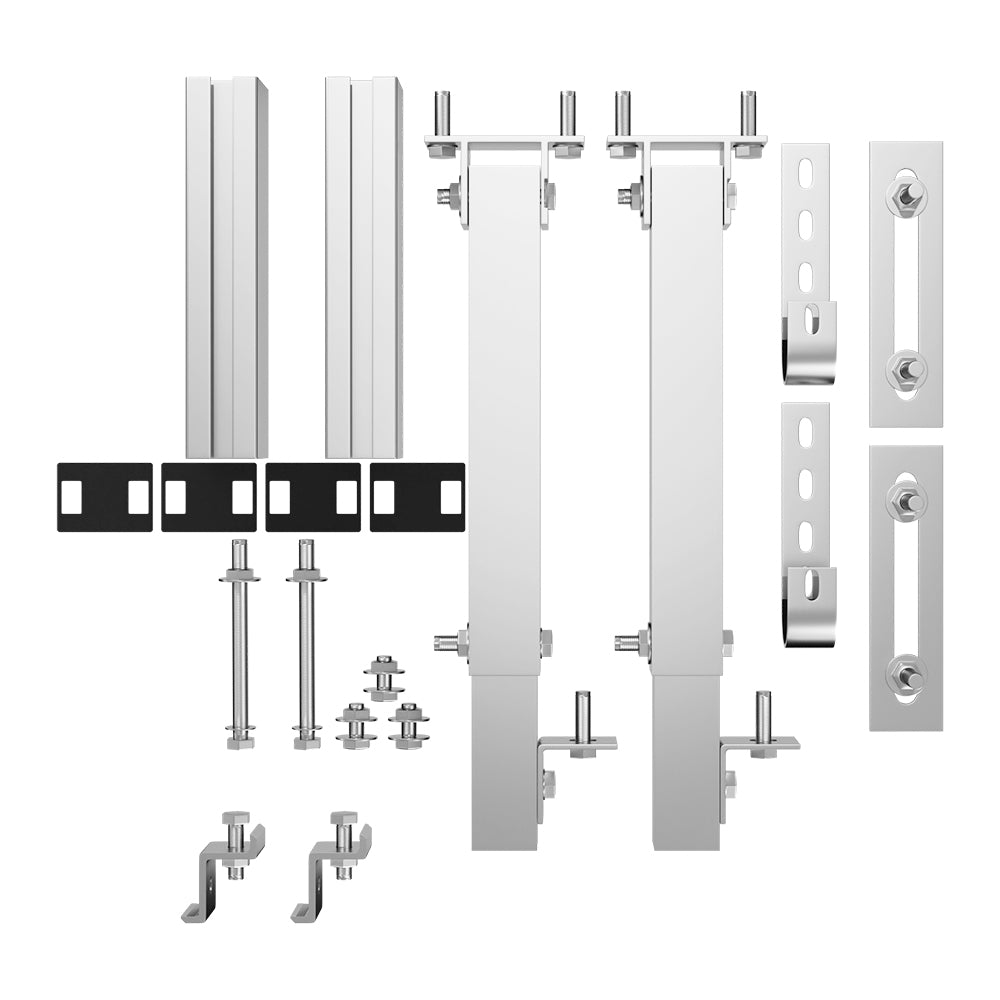 Support de montage Powerness pour panneaux solaires, centrale électrique de balcon avec crochets