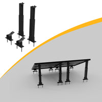 Système de montage Powerness pour panneaux solaires, centrales solaires de balcon pour toits plats