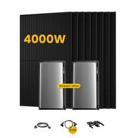 2x EcoFlow STREAM Ultra, système solaire tout-en-un avec stockage, comprenant 8 modules solaires bifaciaux, par Powerness