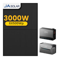 Anker Solarbank 3 E2700 Pro met Power Dock Multisysteem, inclusief 6 x 500 JA Solar Bifaciale Zonnepanelen, by Powerness