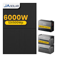 2x Anker Solarbank 3 E2700 Pro met Power Dock Multisysteem, inclusief 12 x 500 JA Solar Bifaciale Zonnepanelen, by Powerness