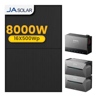 2x Anker Solarbank 3 E2700 Pro met Power Dock Multisysteem, inclusief 16 x 500 JA Solar Bifaciale Zonnepanelen, by Powerness