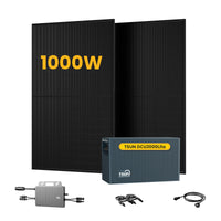 Système de stockage tout-en-un Growatt NOAH 2000 pour centrales solaires de balcon, avec 4 modules solaires bifaciaux JA Solar de 450 W, par Powerness 