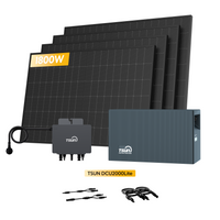 Système de stockage tout-en-un Growatt NOAH 2000 pour centrales solaires de balcon, avec 4 modules solaires bifaciaux JA Solar de 450 W, par Powerness 